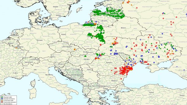 ASF outbreaks map