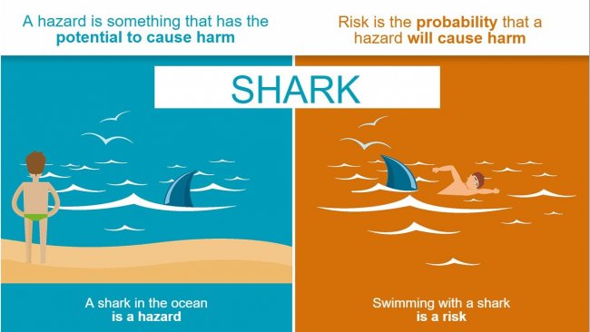 Ryc.1. Różnica między zagrożeniem a ryzykiem
 
 