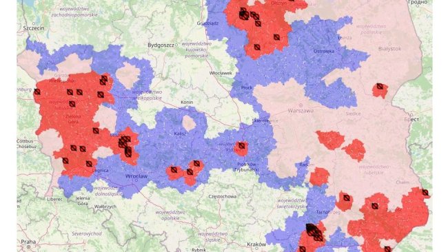 ASF w Polsce w 2021r.