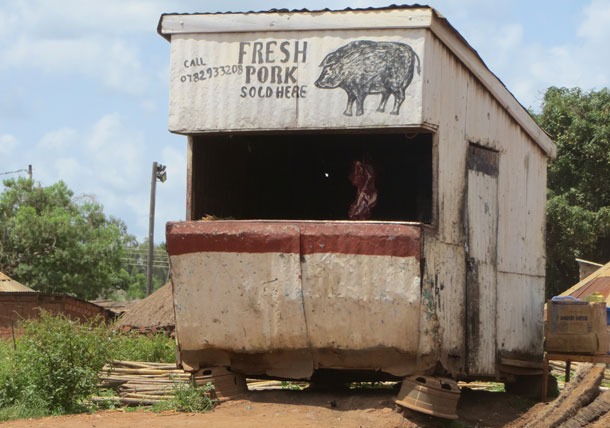 Rzeźnik w Gulu, Uganda