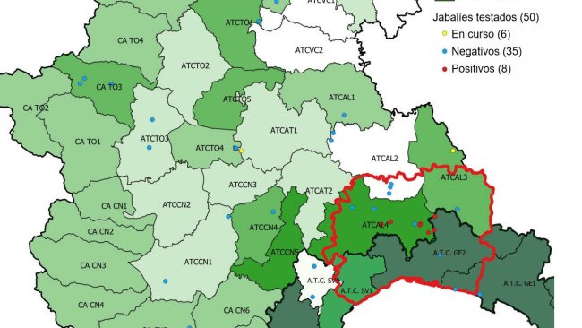 Animals tested negative and positive for ASF in Piemonte and Liguria (Italy). Source: IZSPLV