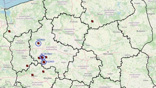 ASF: 9-12 ognisko w 2022r.