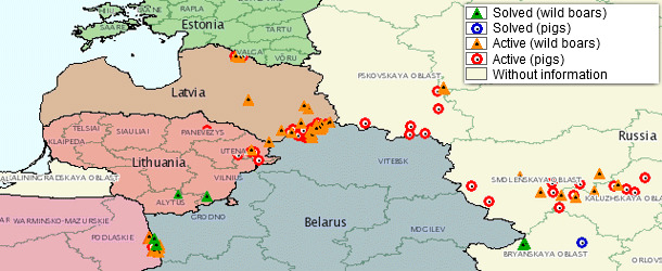 ASF outbreaks in Europe