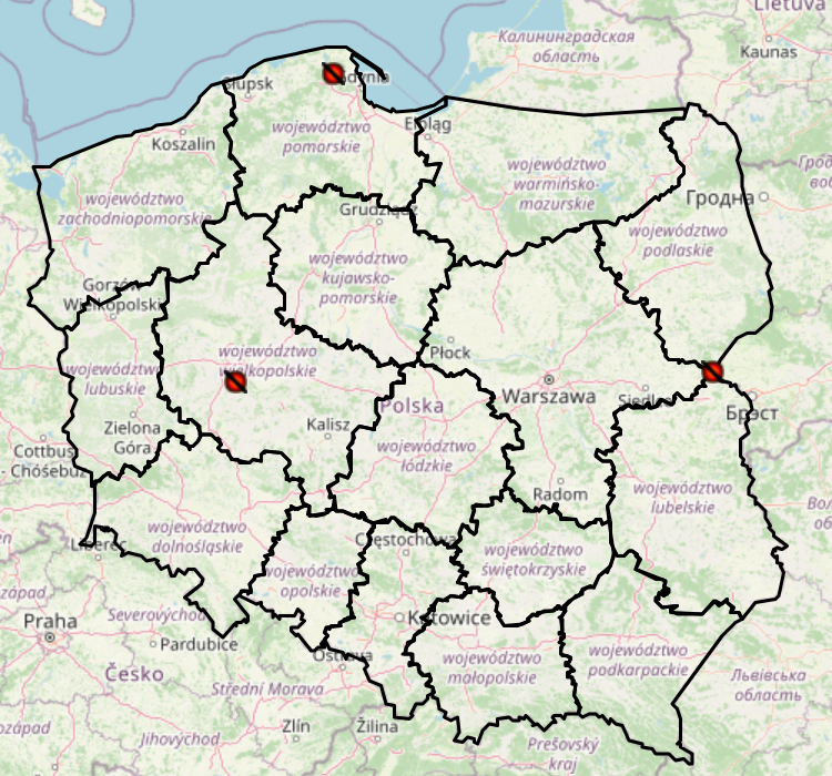 3 ognisko ASF w 2025r. Źródło: Główny Inspektorat Weterynarii