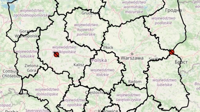3 ognisko ASF w 2025r. Źródło: Główny Inspektorat Weterynarii